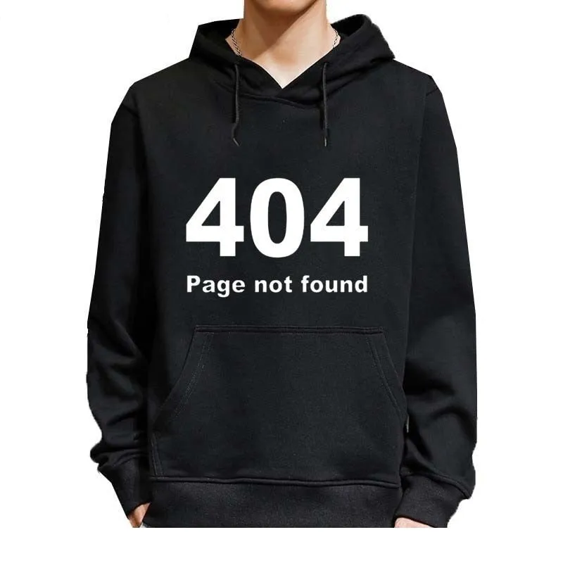 Unisex Daily Winter Fashion 404 Printed O-Neck Collar Fleece Hoodies