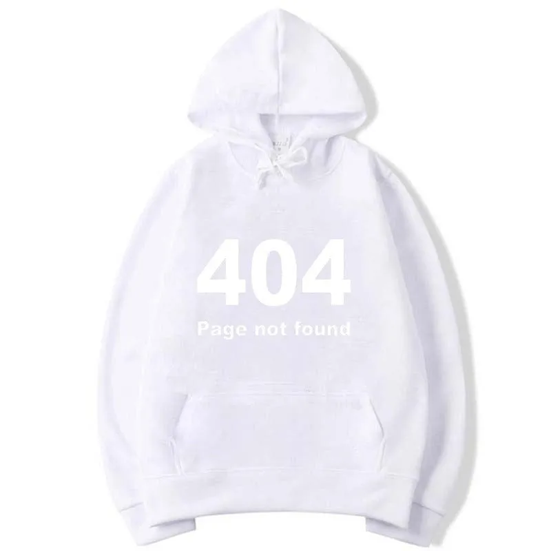 Unisex Daily Winter Fashion 404 Printed O-Neck Collar Fleece Hoodies