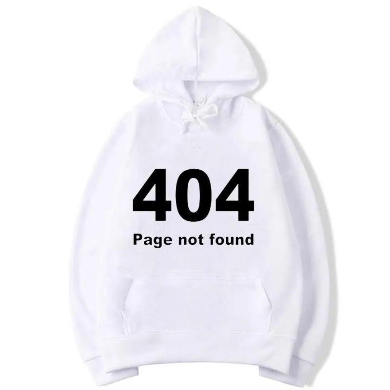 Unisex Daily Winter Fashion 404 Printed O-Neck Collar Fleece Hoodies