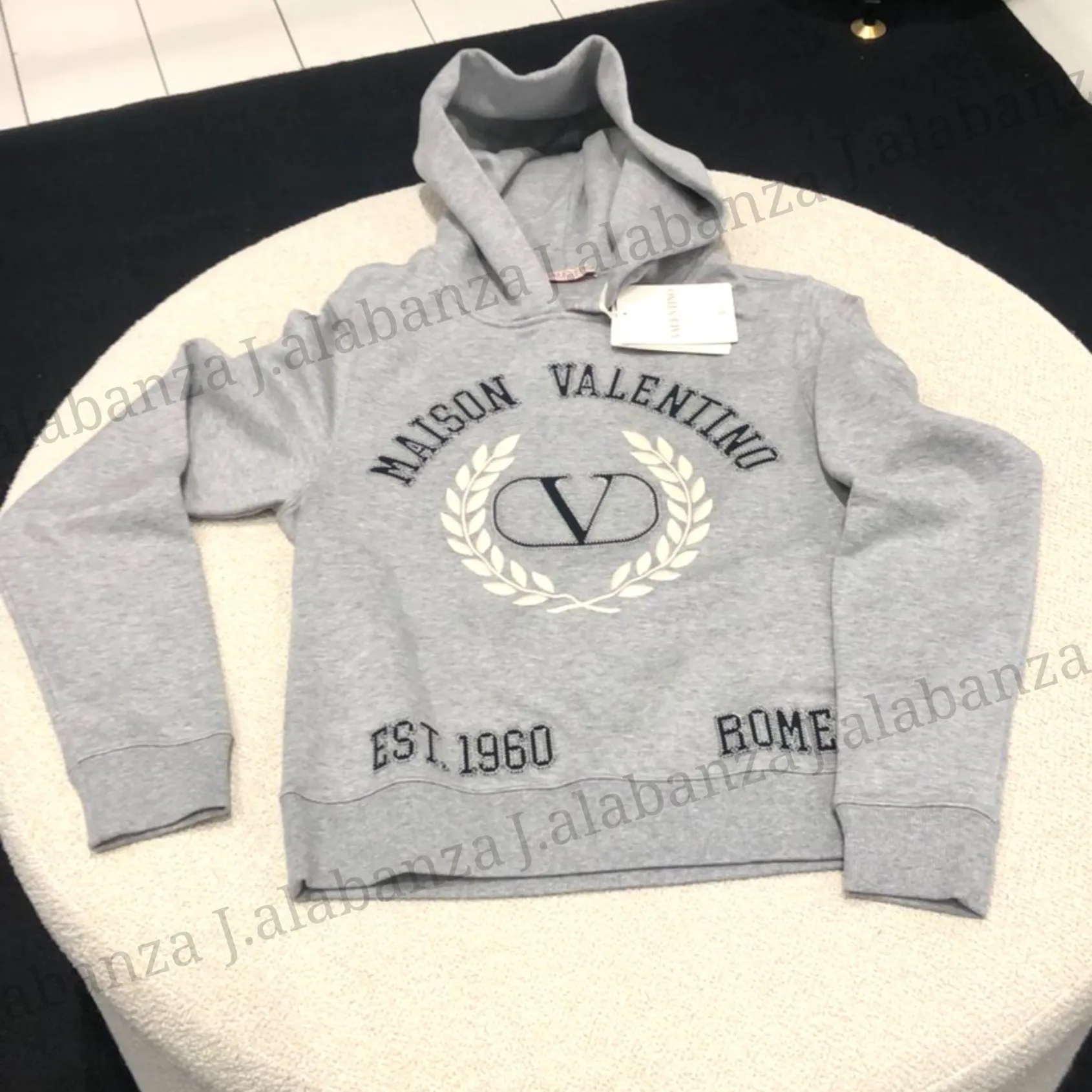 VALENTINO  |Pullovers Street Style Long Sleeves Cotton Logo Luxury