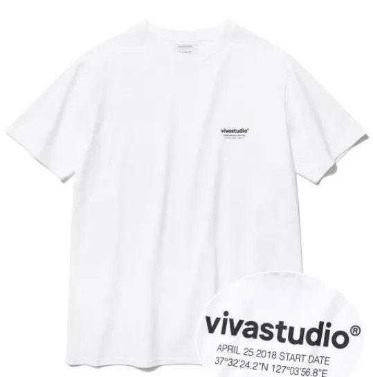 vivastudio  |Pullovers Unisex Cotton Short Sleeves Logo T-Shirts