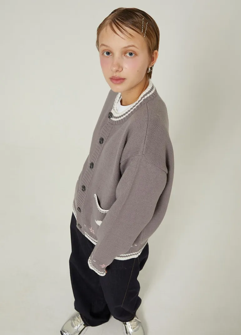 Wai Kei  |Unisex Street Style Logo Cardigans