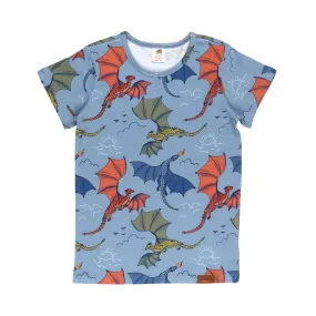 Walkiddy Colourful Dragons All Over Print T-Shirt