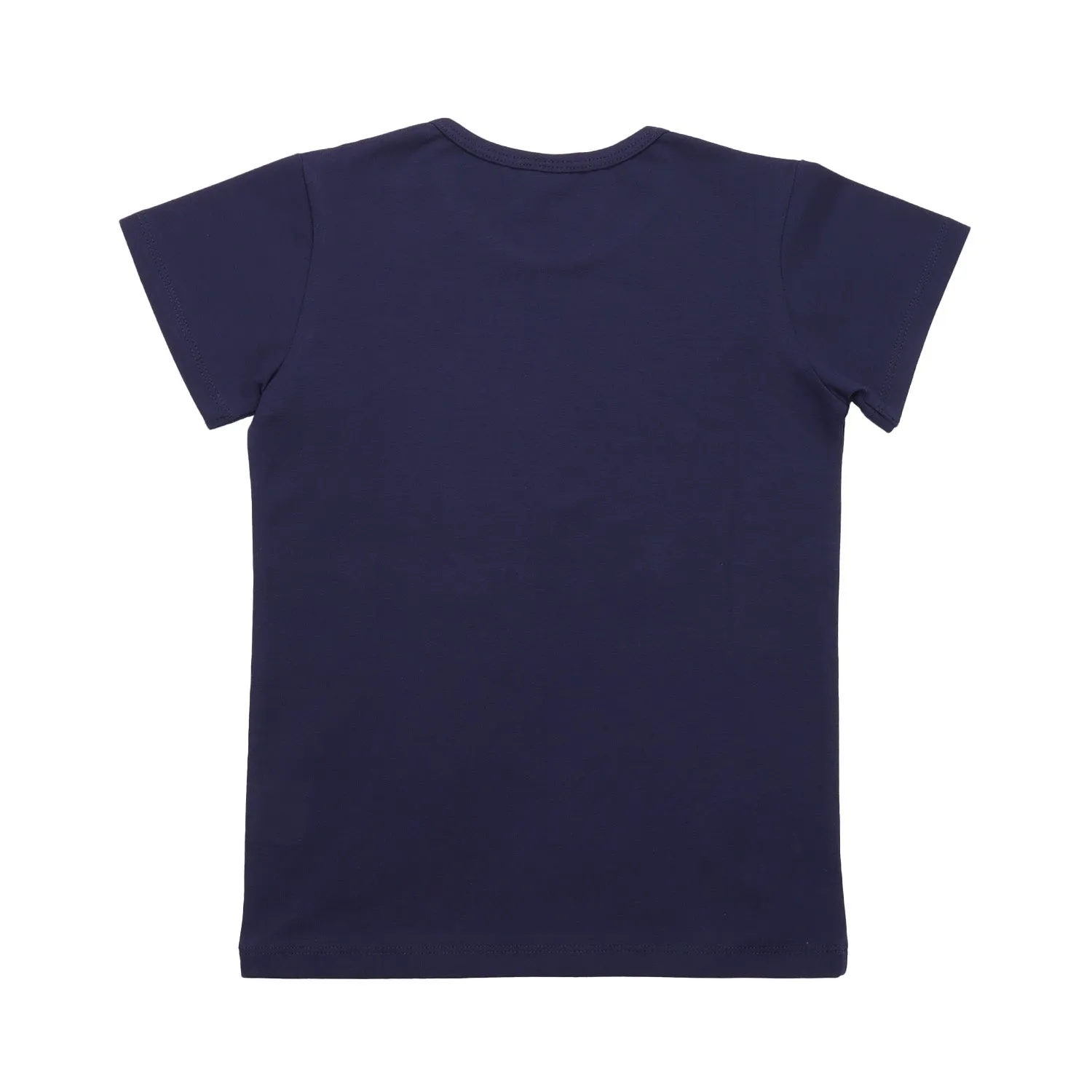 Walkiddy Unicorns & Pegasuses Single Print T-Shirt On Navy