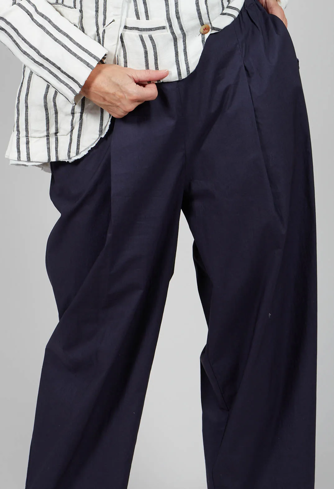 Wide Leg Trousers in Blu