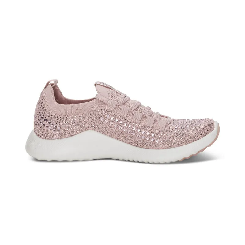 WOMEN'S AETREX CARLY SPARKLE SNEAKER |  PINK