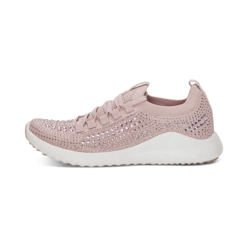 WOMEN'S AETREX CARLY SPARKLE SNEAKER |  PINK