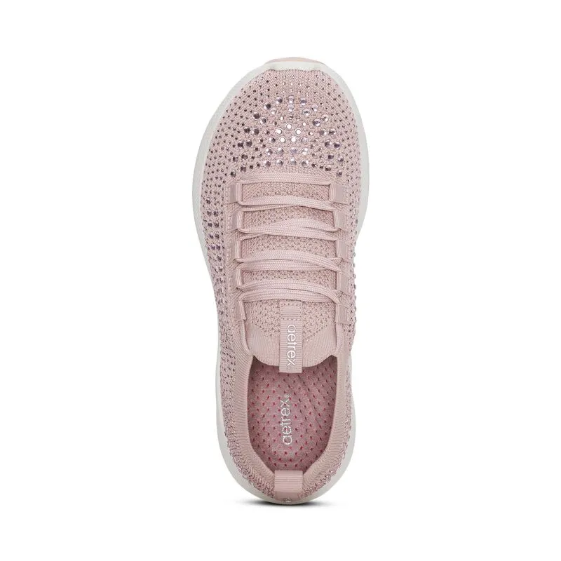 WOMEN'S AETREX CARLY SPARKLE SNEAKER |  PINK