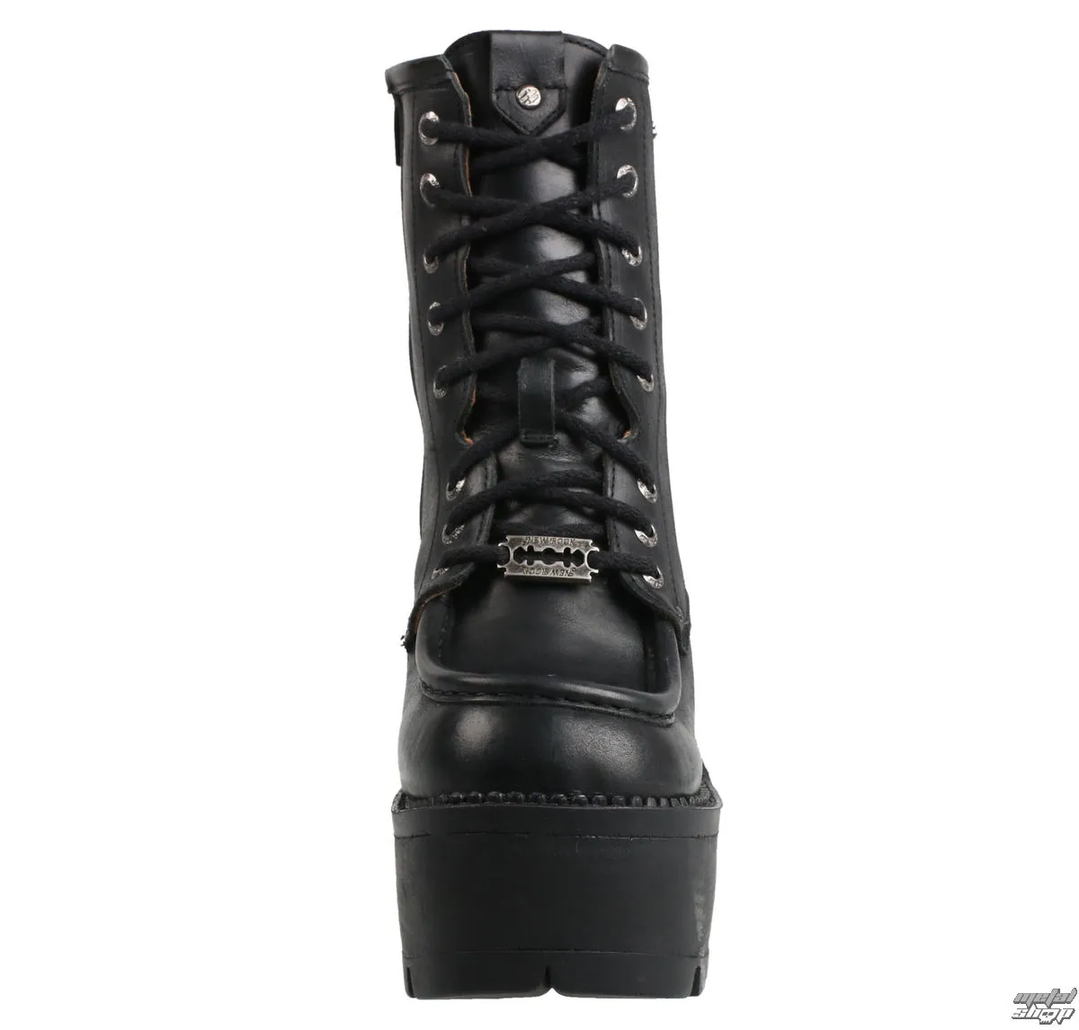 women's shoes NEW ROCK - ITALI BLACK, ITALIAN BLACK, RIBETE BLACK - M.SEVE06-S1  -  Metal-shop