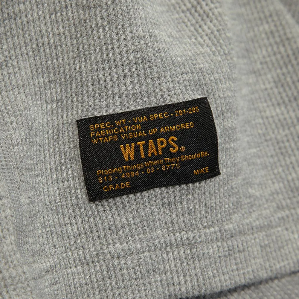 WTAPS Waffle Long Sleeve Thermal TeeGrey