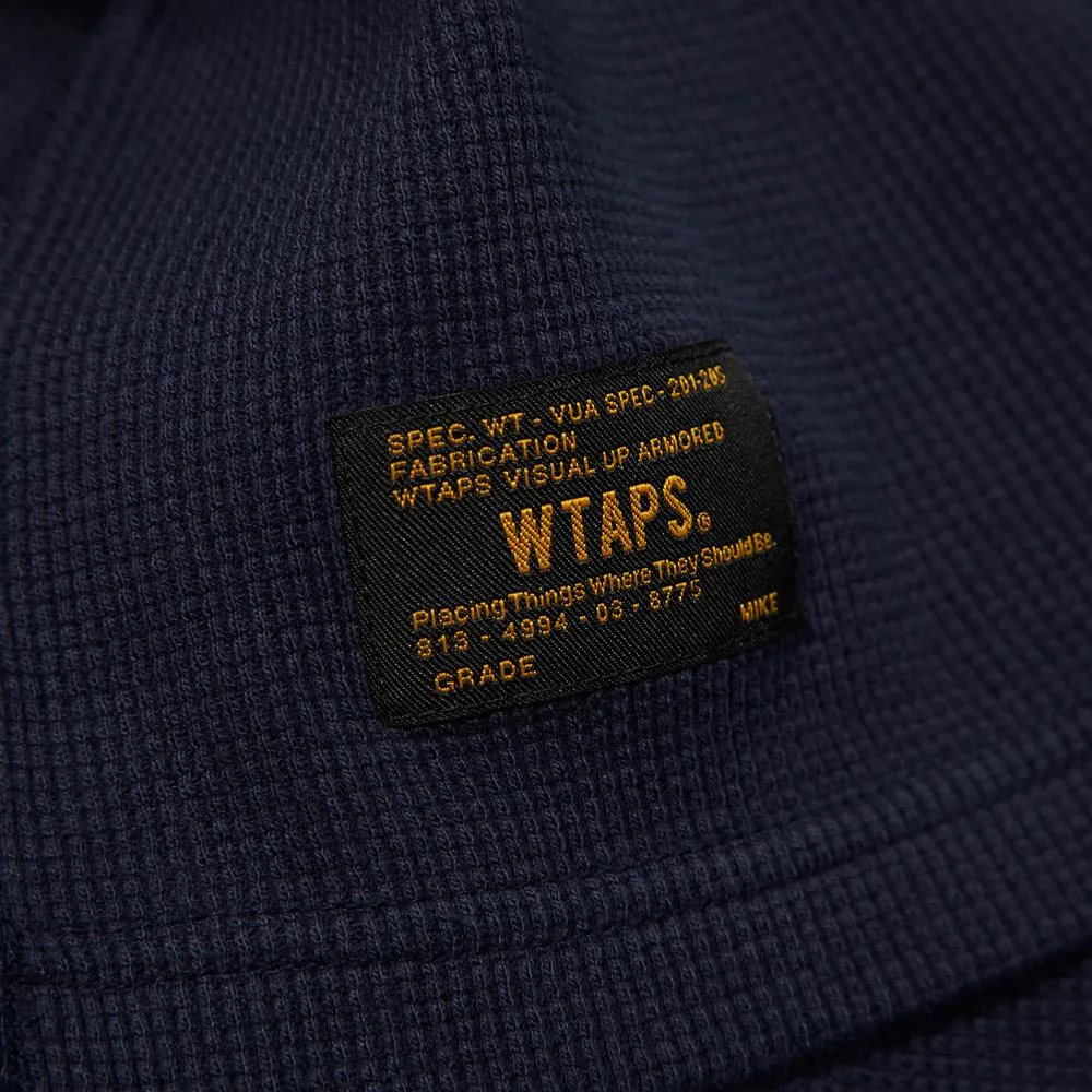 WTAPS Waffle Long Sleeve Thermal TeeNavy