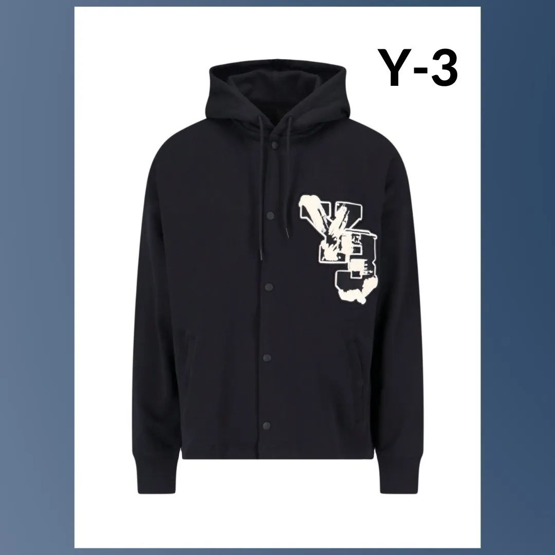 Y-3  |Pullovers Long Sleeves Plain Cotton Logo Designers Hoodies