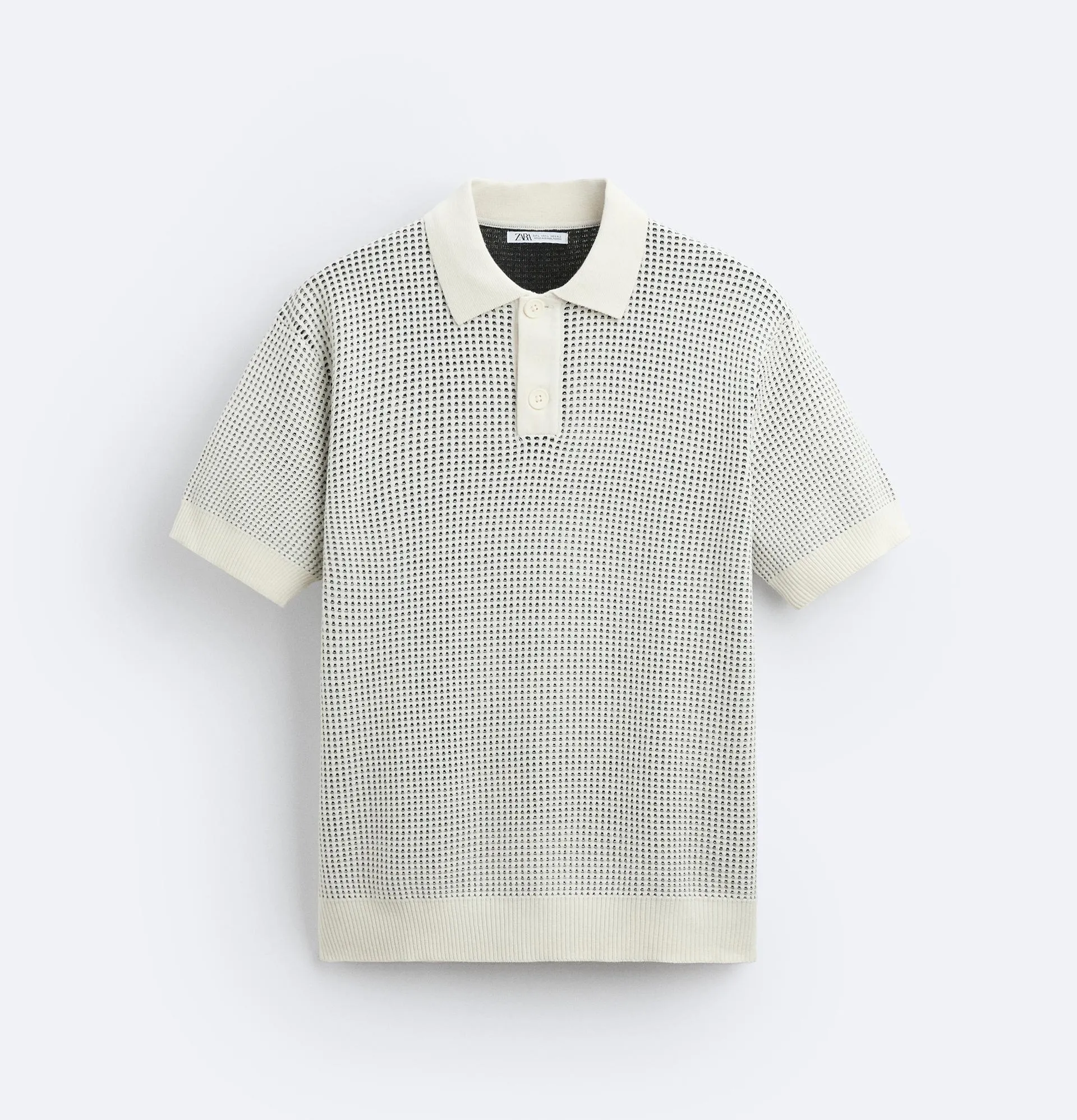 ZARA  |Pullovers Street Style Cotton Short Sleeves Polos