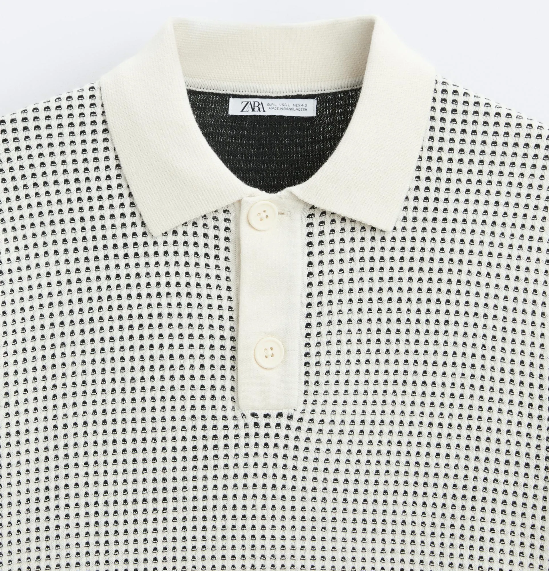 ZARA  |Pullovers Street Style Cotton Short Sleeves Polos