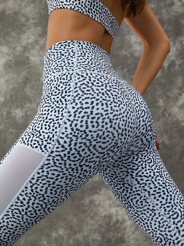 ZASUWA Female Dots Mesh Leggings