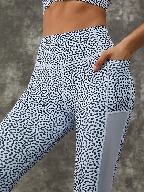 ZASUWA Female Dots Mesh Leggings