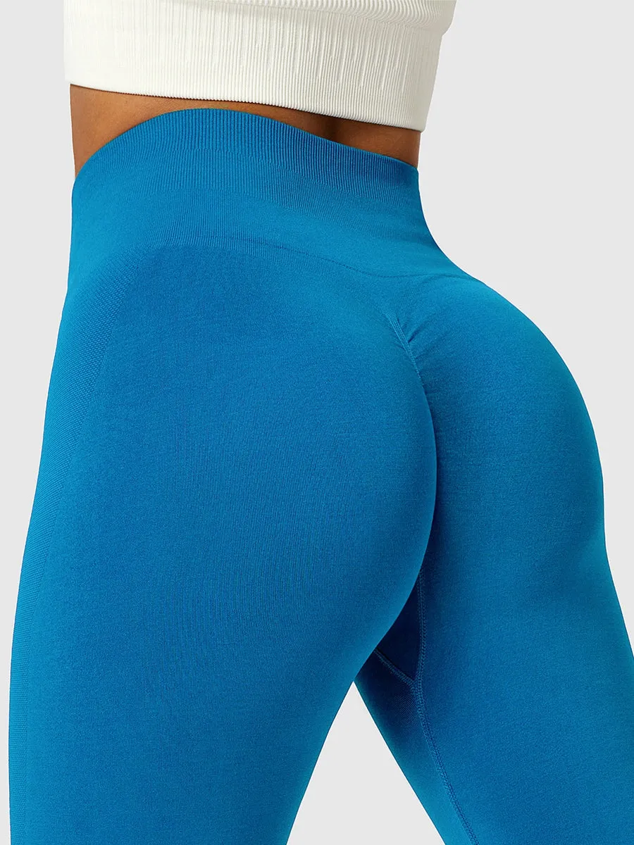 ZASUWA Female Seamless Scrunch Bum Leggings